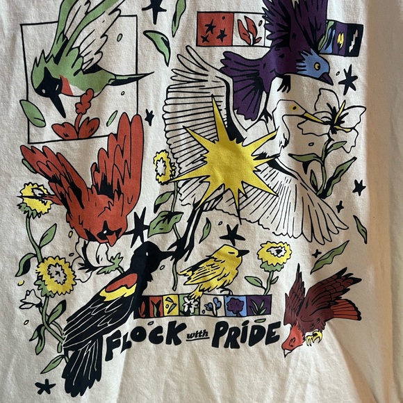 Bird Collective Graphic T-Shirt Flock with Pride design - Picture 2 of 3